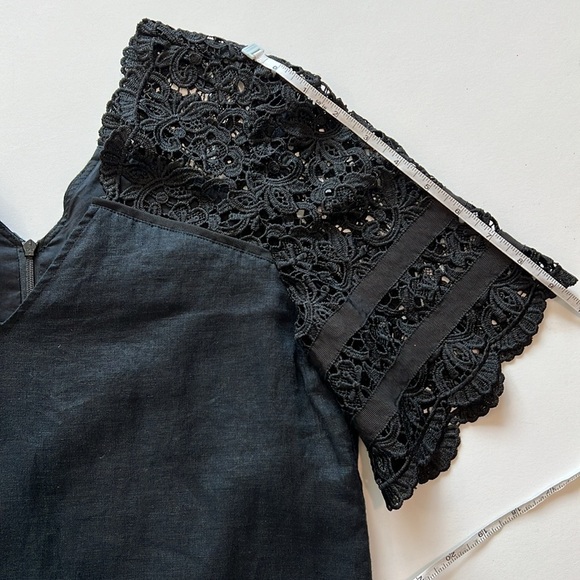 Escada Sport - see measurements, black linen lace dress - Picture 11 of 11